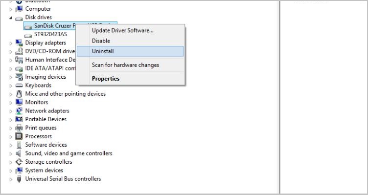 Reinstall the driver
